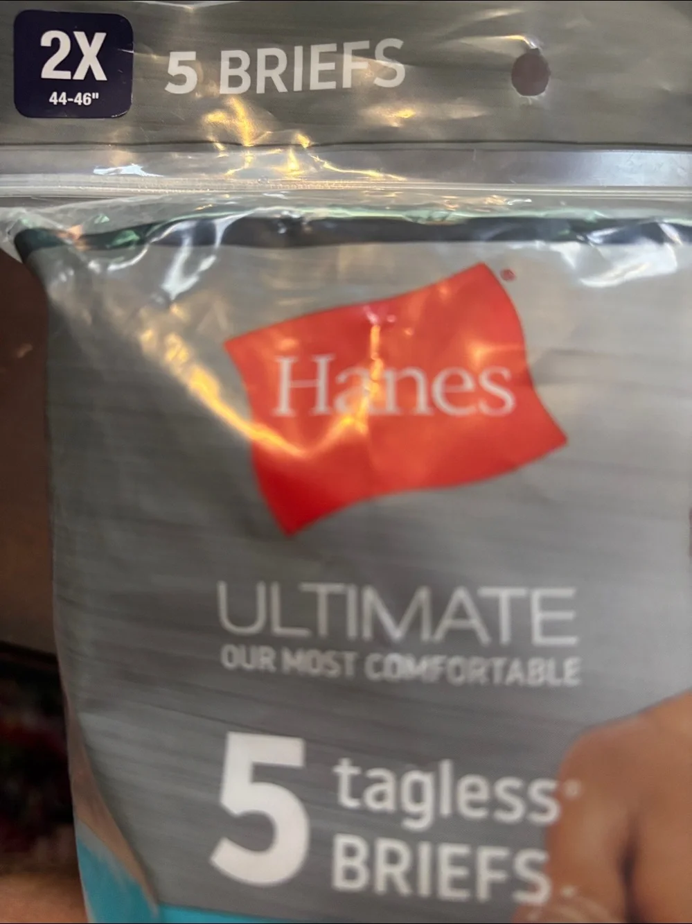 Hanes 5-Pack Tagless Comfort Flex Waist Briefs - Gray, Black, 3 Blues NWT